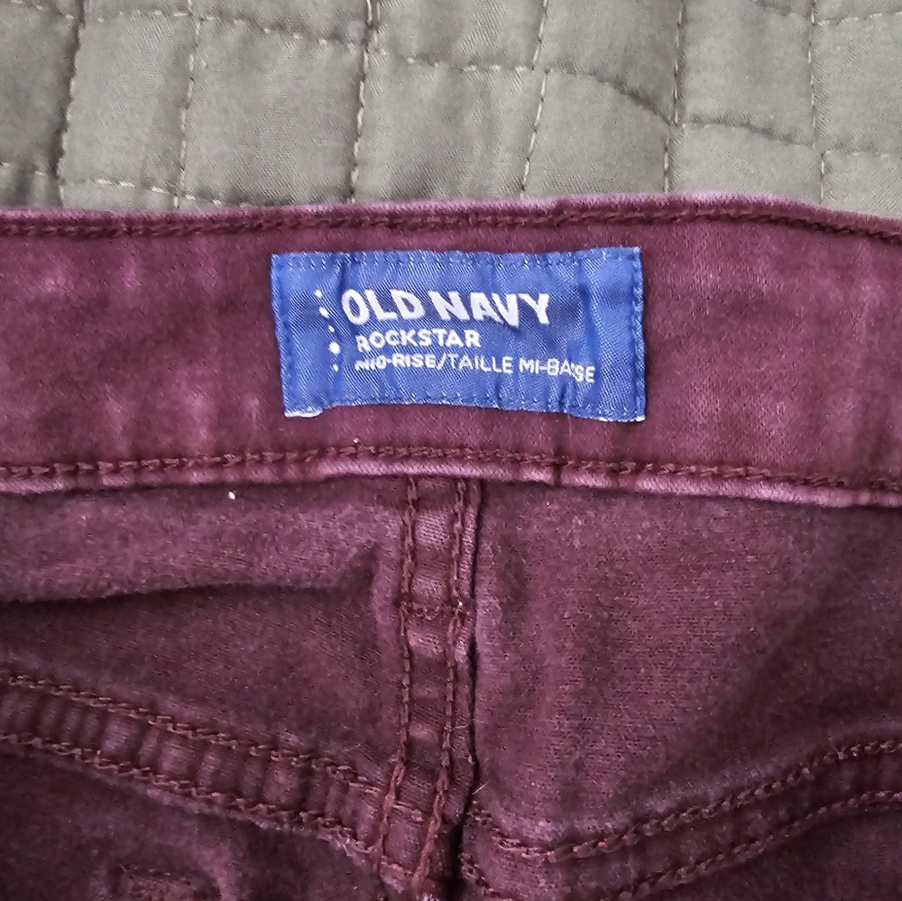 Plum skinny jeans